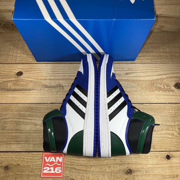 NEW: Men's Adidas Top Ten RB Basketball Shoes: Blue/Green/Black FZ6199 - Picture 7 of 8